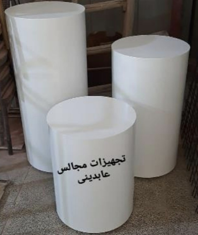 میز استوانه 3 سایز گالوانیزه