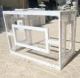 میز وسط طرج جلو مستطیل بدون شیشه