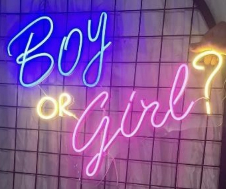 تابلو نئونی تعیین جنسیت (Boy or girl ?)