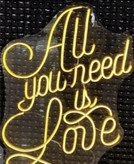 تابلو نئونی All you need is love