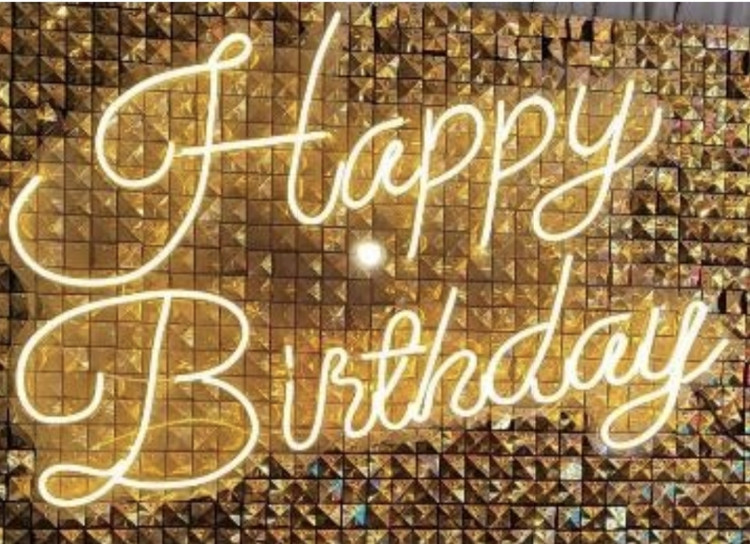 تابلو نئونی happy Birthday