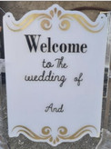 سازه فلزی دوبل و تابلو پلکسی Welcome to Wedding