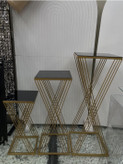میز مورب حصیری طرح X رنگ. کوره ای